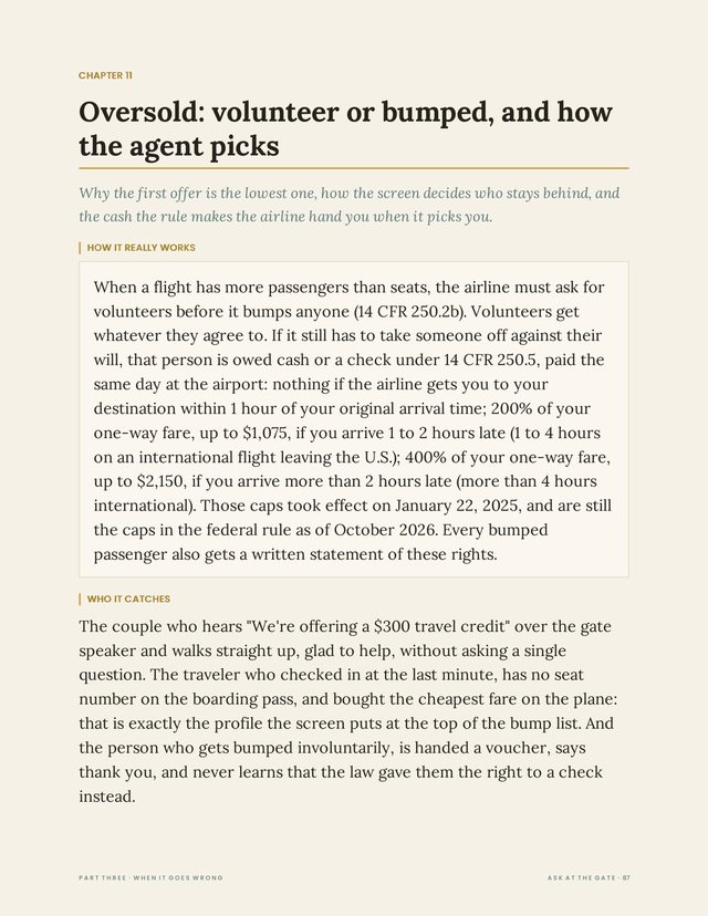 Page 87 of Ask at the Gate: what an oversold flight owes you.